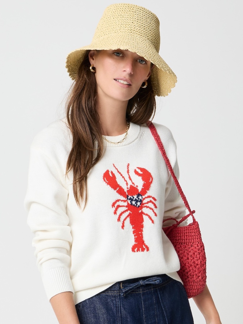 NWT J.Crew Lobster Sweater